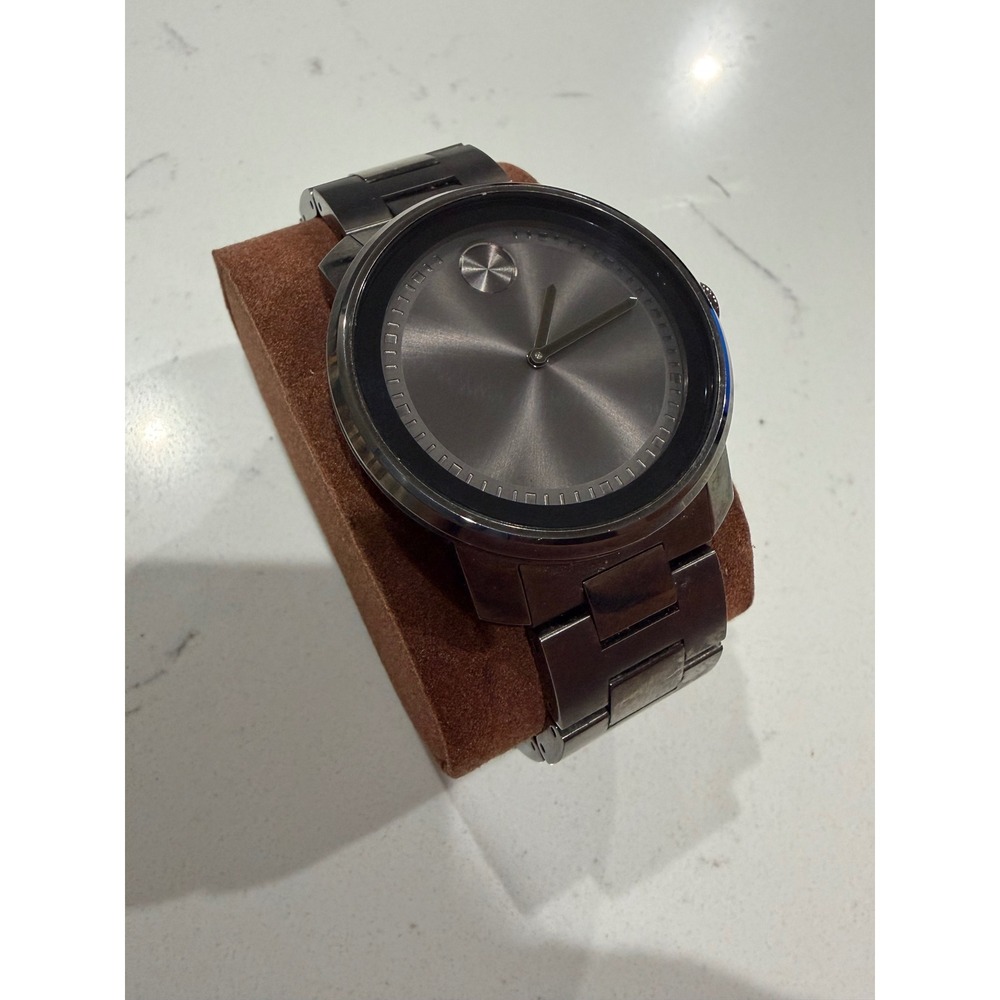 Movado Bold Evolution Gunmetal Grey Mens Watch MB.01.1.34.6137 Stainless Steel